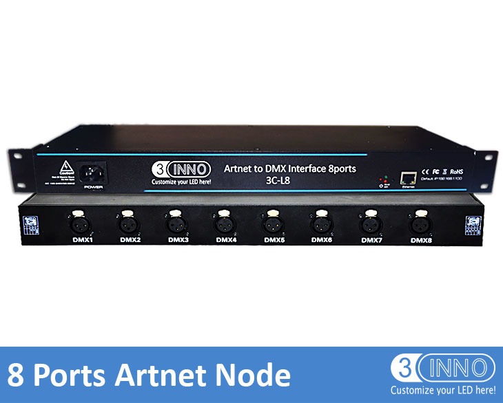 Artnet DMX Interface 8 Ports